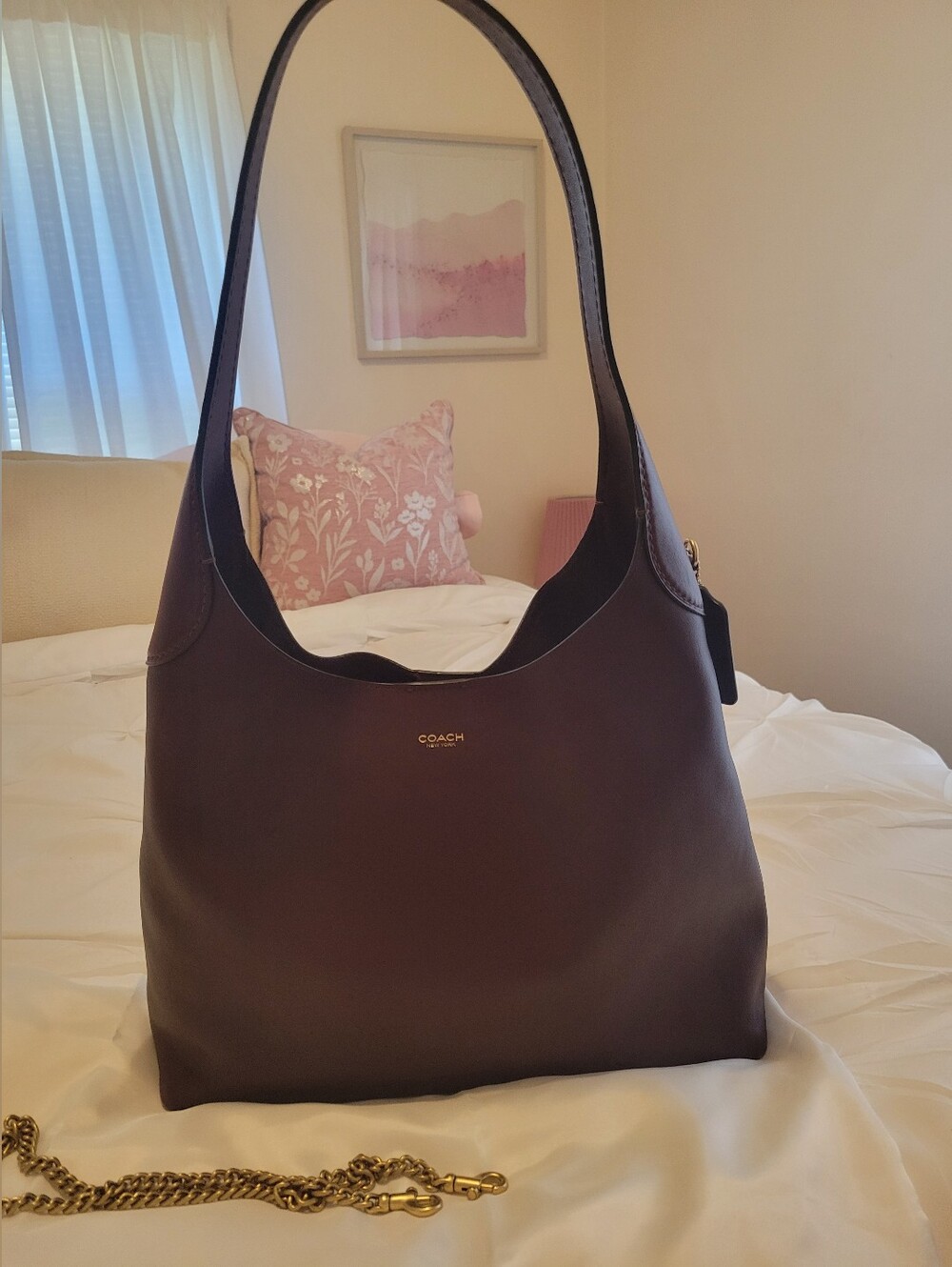 Coach Brooklyn 34 in Merlot - Picture 3 of 16